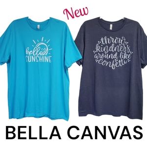 Bundle - NWOT Bella Canvas Women's Graphic Tee Shirts Size 3XL